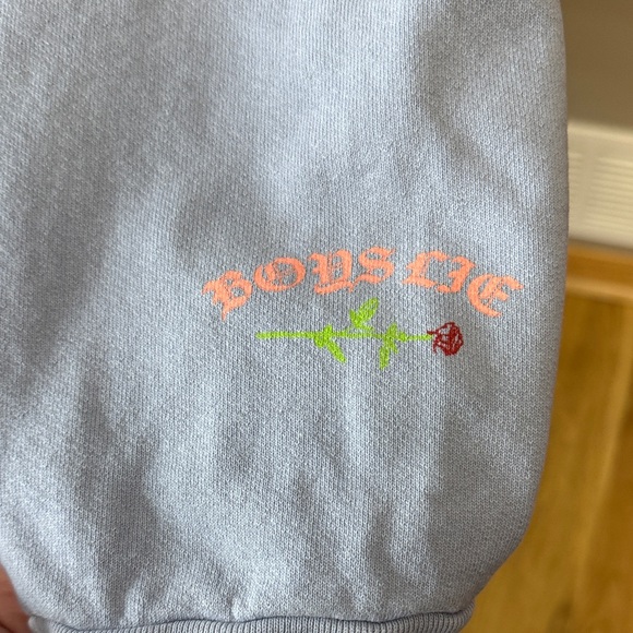 Boys Lie Sky Blue Graphic Sweatshirt - Picture 5 of 6
